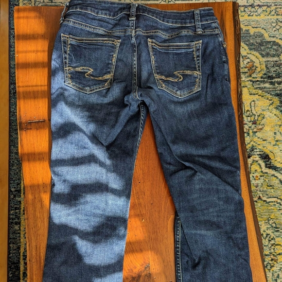 Ladies Silver Suki jean capri waist 29, leg 22" - Picture 2 of 5